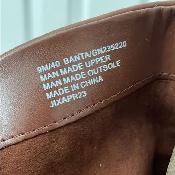 New BCBGeneration Brown Leather Knee-High Fall Boots women size 9 - Picture 6 of 7